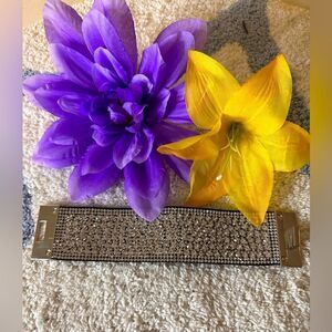 Silver rhinestone bracelet